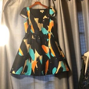 Anthropologie Flare Dress